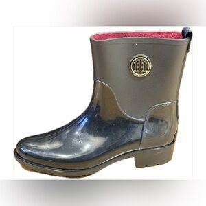 NWT - Tommy Hilfiger Kippa Waterproof Rain Boots Black Size 11